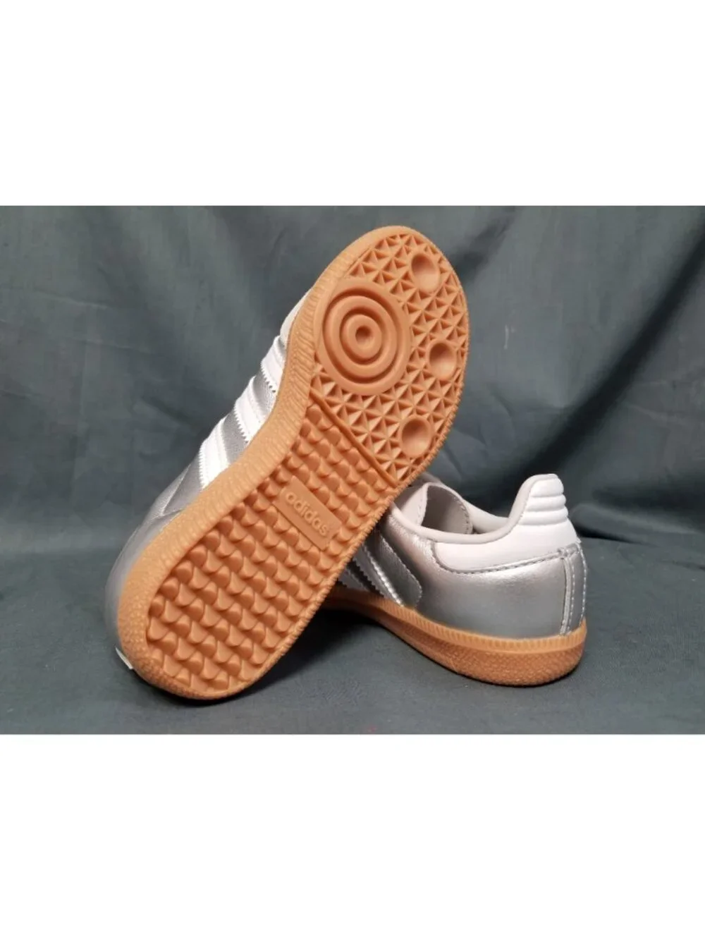 Adidas Samba OG C (PS) Silver White Gum KK2344 Kids Size 12 NEW NO BOX